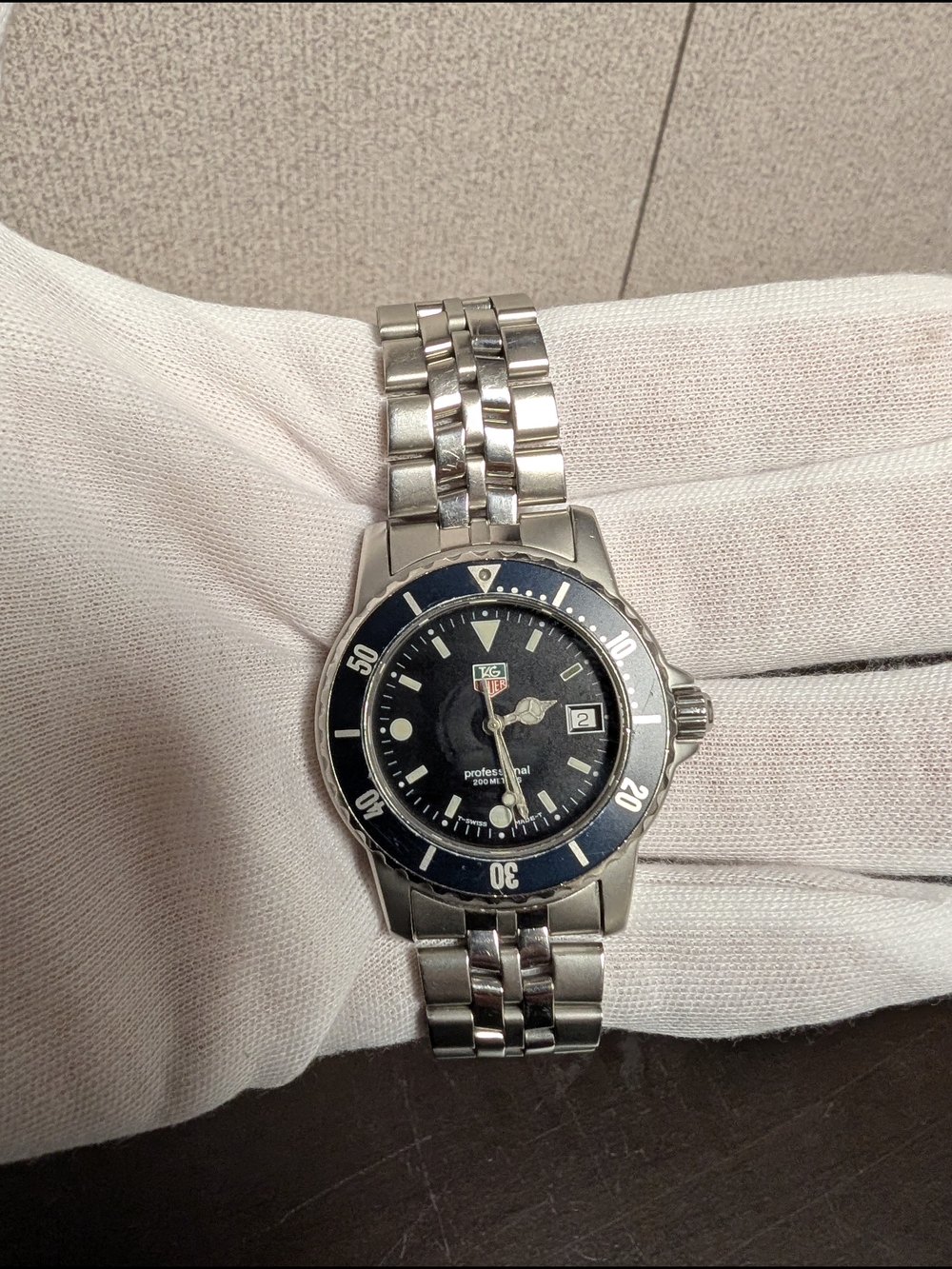 Vintage TAG Heuer 1500 Professional WD1210-6-20 Diver Watch Serviced - Picture 2 of 4